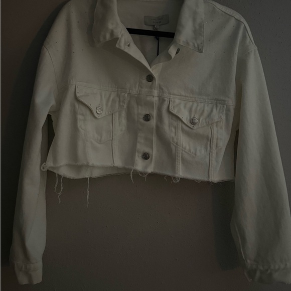 Love Tree White Jean Jacket - Picture 1 of 6